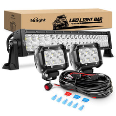 Nilight Zh004 22-inch spot-flood combo bar for long-range visibility