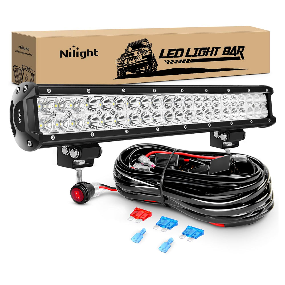 Nilight ZH006 20-inch LED light bar for enhanced forward visibility