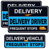 NIMONA 3-pack delivery magnets on car door for high visibility