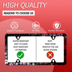 NINANMY elegant car decor license frame complements any vehicle style