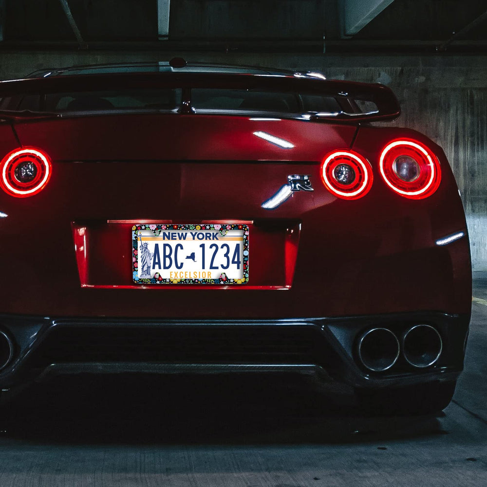 NINANMY license frame elevates car appearance on daily drives and trips