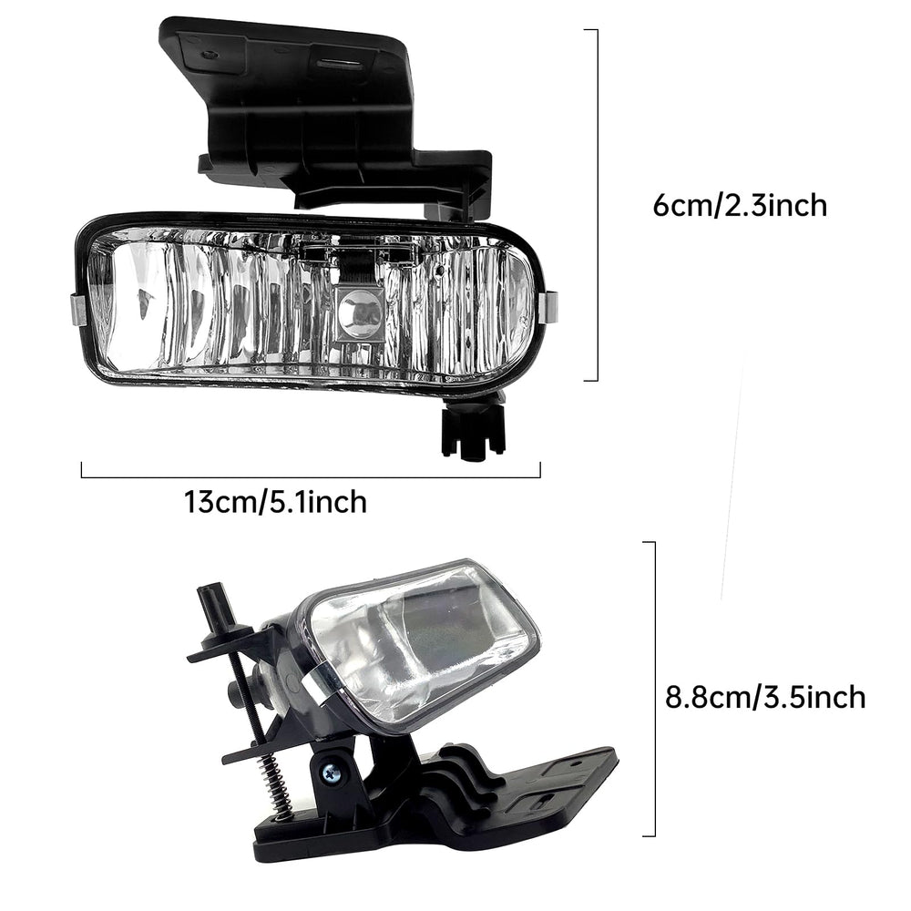 Nioboee clear-lens fog light assembly improves road illumination during night drives.