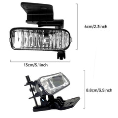 Nioboee clear-lens fog light assembly improves road illumination during night drives.