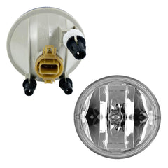 Nioboee fog light close-up transparent lens for clear output.