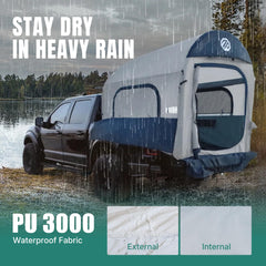 Niphean built in rainfly adds extra weather protection for wet nights