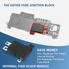 Nirakoka fuse block module circuit-board closeup, internal module layout visible