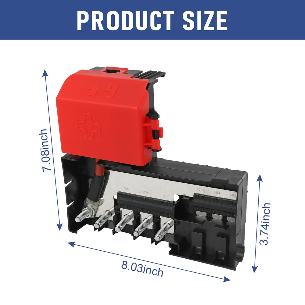 Nirakoka fuse block includes mounting hardware for easy installation.