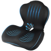 Nisuez front view of seat cushion showing ergonomic contours and improved seating comfort