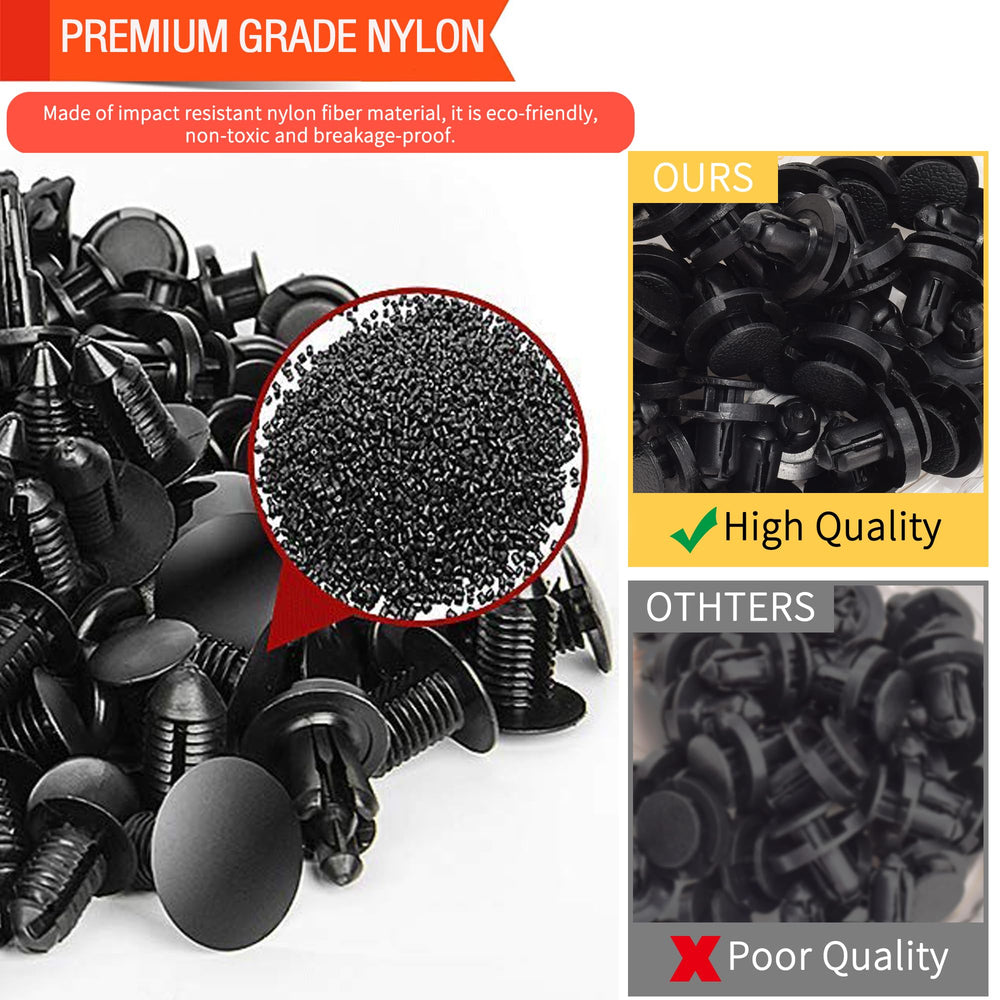 Niteguy 390Pcs Subaru fastener kit door trim clip easy DIY installation