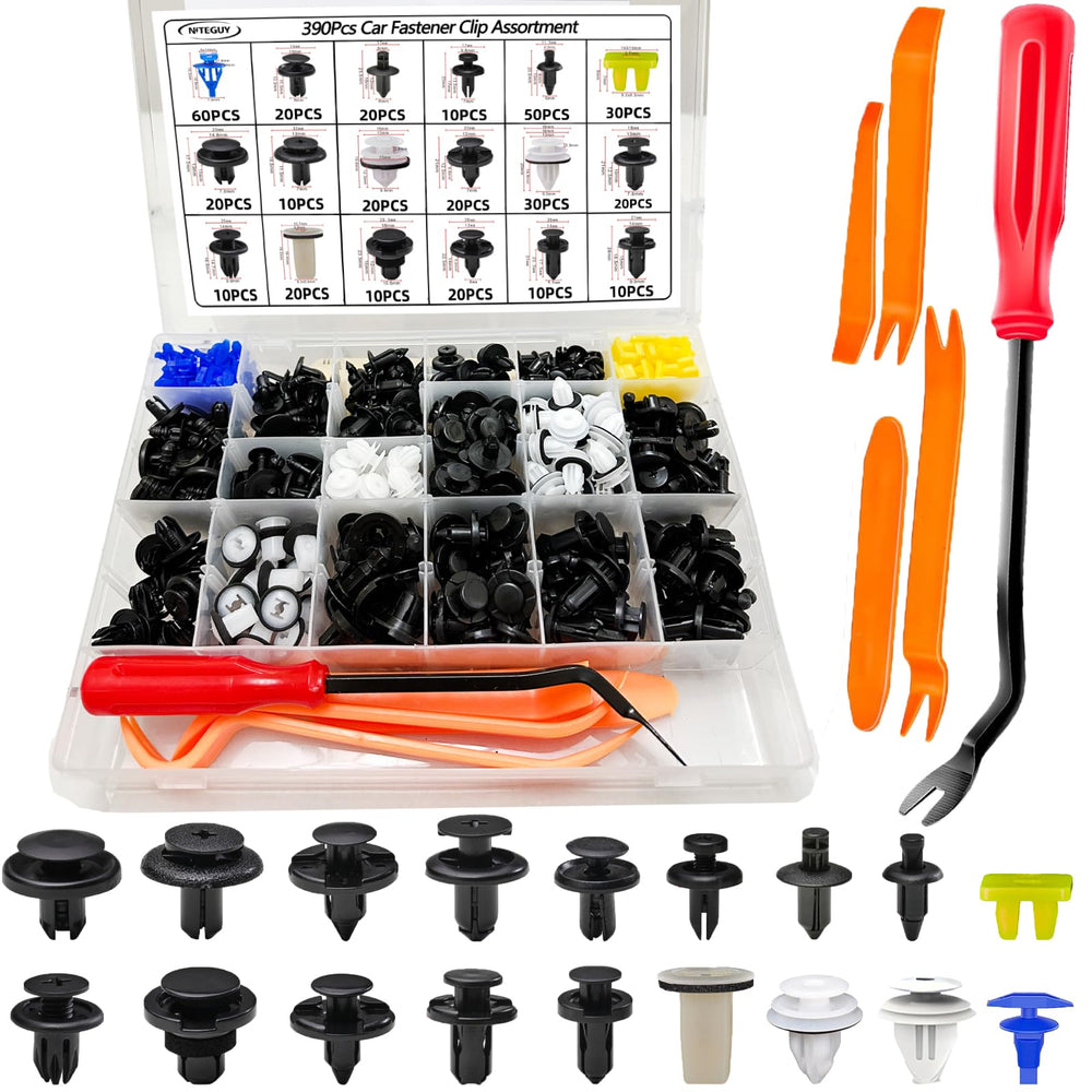 Niteguy 390Pcs Subaru fastener kit front fender clip for secure replacement