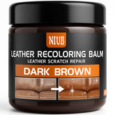NIUB leather balm bottle application showing easy color restoration