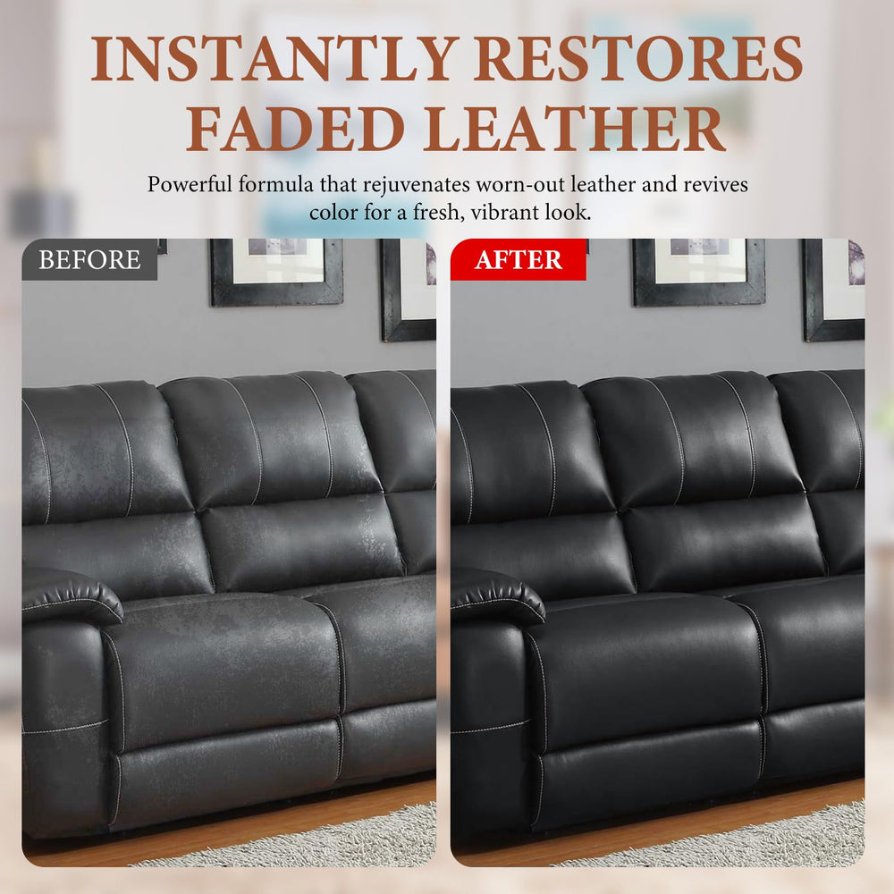 NIUB balm on chair reveals shading repair and restored richness.