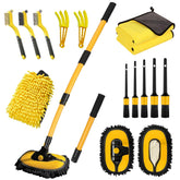 NIUMID bendable pole car wash brush 55 inch extends reach for tall vehicles