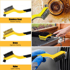 NIUMID wire brushes for stubborn grime on wheels and chassis
