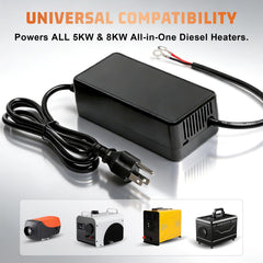 Niutudza compact transformer fits in RV setups for portable heating.