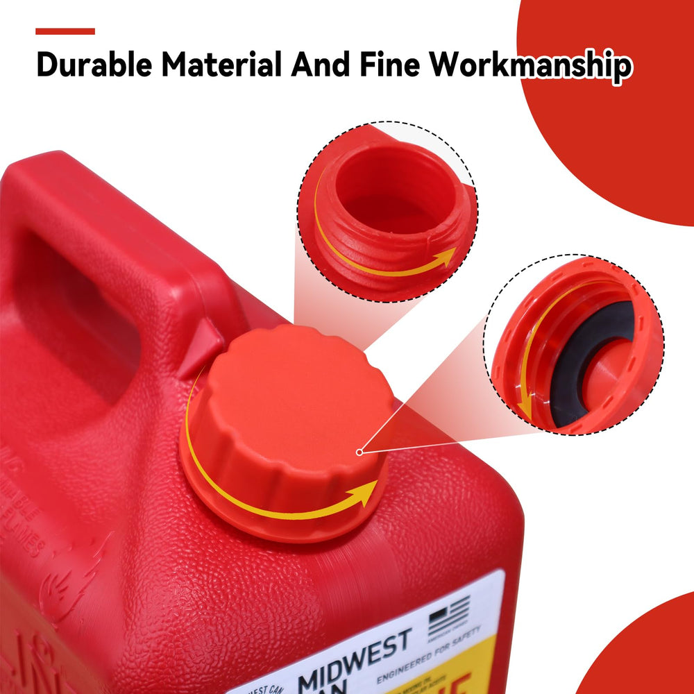 Niwicka cap on Midwest gas can demonstrates reliable compatibility with various brands