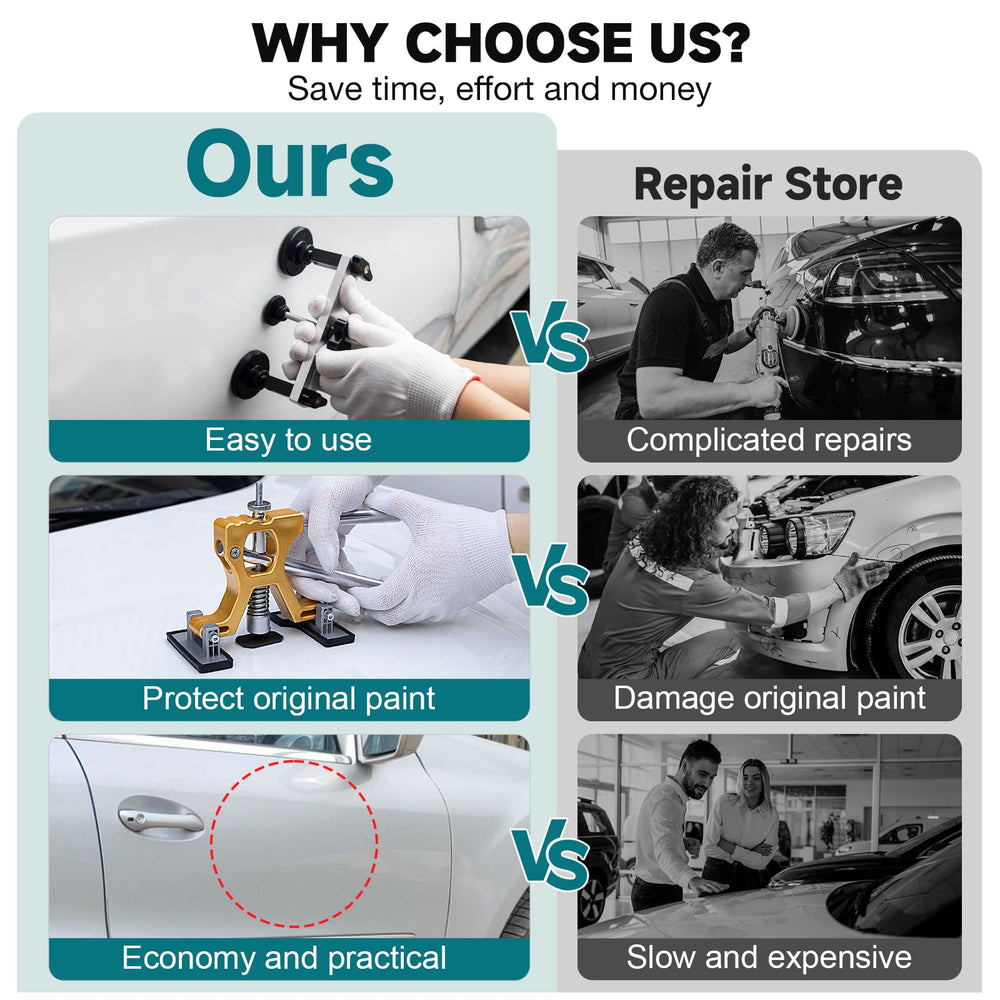 NJ FOREVER bridge dent puller providing controlled leverage for medium dents.