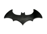 NJECT Bat Symbol emblem in glossy 3D acrylic for bold car styling.