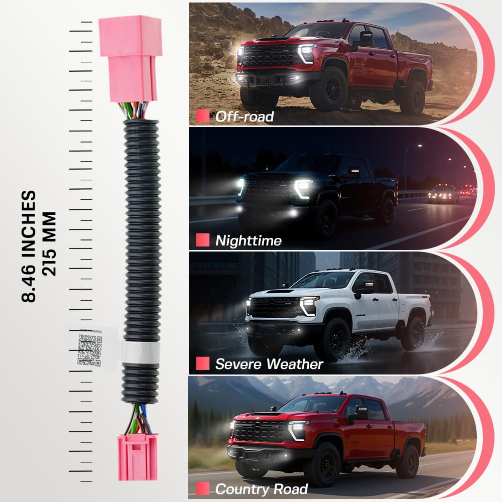 NJSBYL auto fog lights mod for GMC Sierra 2500/3500 nighttime visibility.