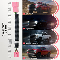 NJSBYL auto fog lights mod for GMC Sierra 2500/3500 nighttime visibility.