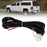 NJSBYL Leer 3-pin harness powering brake and dome lights for camper shell.