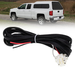 NJSBYL Leer 3-pin harness powering brake and dome lights for camper shell.