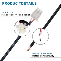 NJSBYL 196 cm harness length provides flexible routing options.