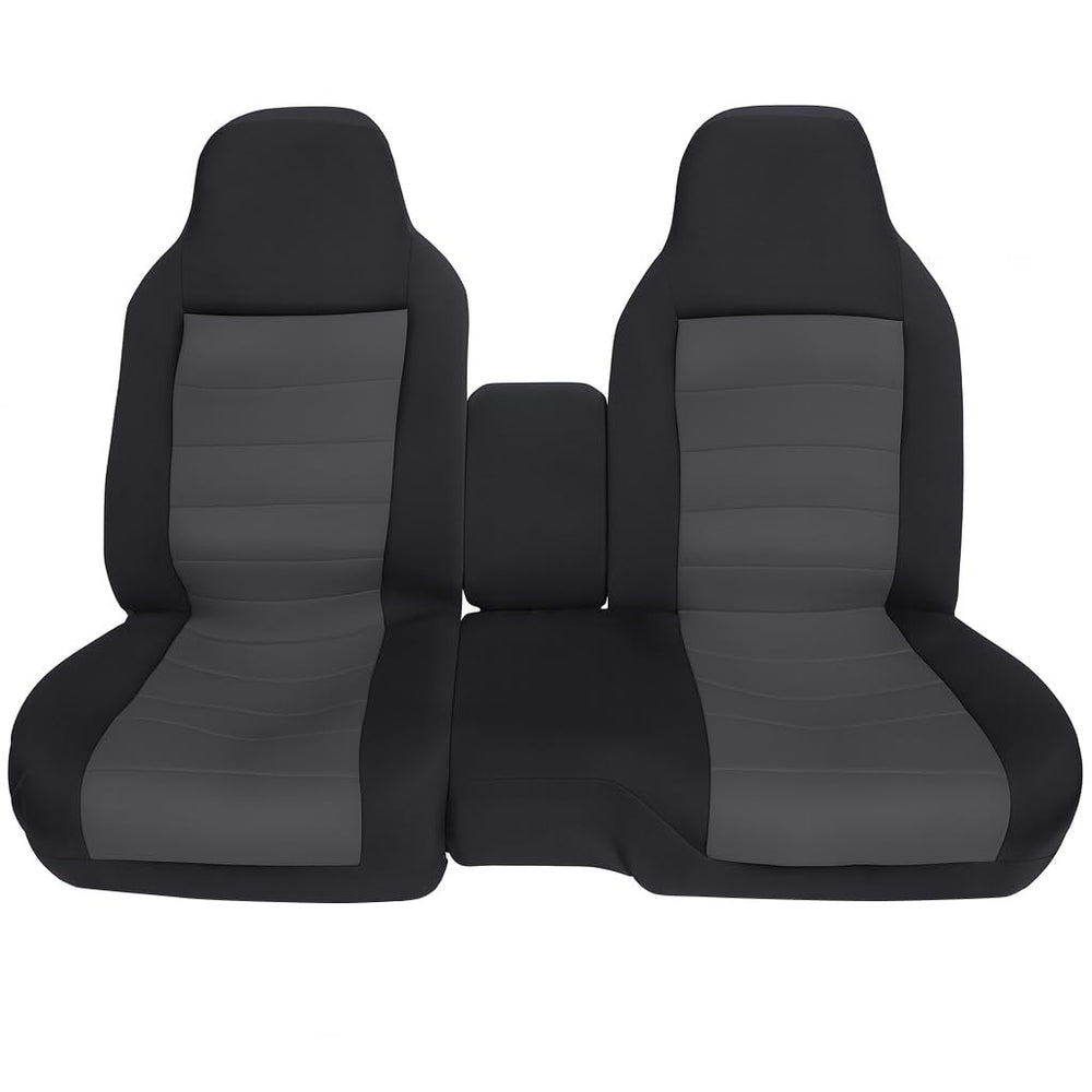 NLQR dark gray front seat covers for Ford Ranger protect upholstery and refresh the interior.