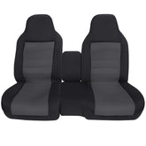 NLQR dark gray front seat covers for Ford Ranger protect upholstery and refresh the interior.