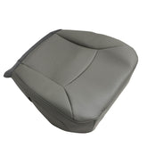 NLQR E driver side bottom perforated seat cover gray front view protects your seat