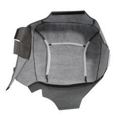 NLQR E driver side bottom perforated seat cover gray interior look