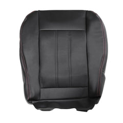 NLQR front bottom seat cover with black-red stitch protects upholstery and adds style