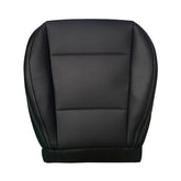 NLQR front driver seat cover close-up of perforated microfiber for breathability.