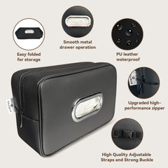 Tissue box cover fits 120-sheet Kleenex boxes, keeping tissues dry and ready.
