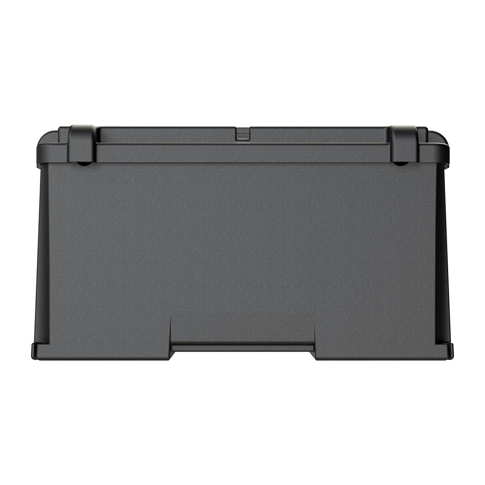 NOCO HM408 captive lid close-up for quick, secure access during installations.