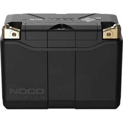 NOCO NLP20 front view of compact lithium battery for powersports mounting