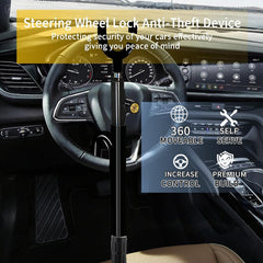 NOEAIKE steering lock universal fit for cars, trucks, vans, and SUVs.