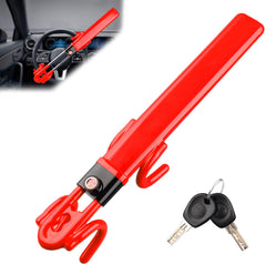 NOEAIKE steering wheel lock red, highly visible deterrent for theft prevention