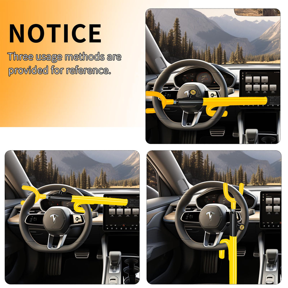 NOEAIKE rubber-coated surface protects the steering wheel from scratches