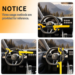 NOEAIKE rubber-coated surface protects the steering wheel from scratches