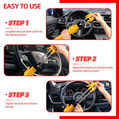 Two keys provide quick locking and convenient unlocking