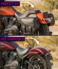 Nomad saddlebags 30L capacity with organized interior layout