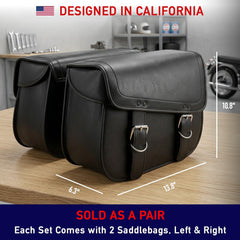 Nomad USA black PU leather classic design on bike