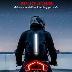 Nomad USA backpack with weather-resistant zippers for rain protection