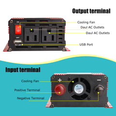 Nomal crocodile-clips allow safe battery connection for higher-power loads.