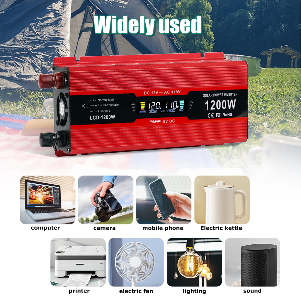 Nomal inverter metal-shell design enhances durability and heat spread.