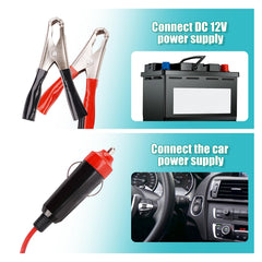 Nomal road-trip setup with LCD readout keeps you informed.
