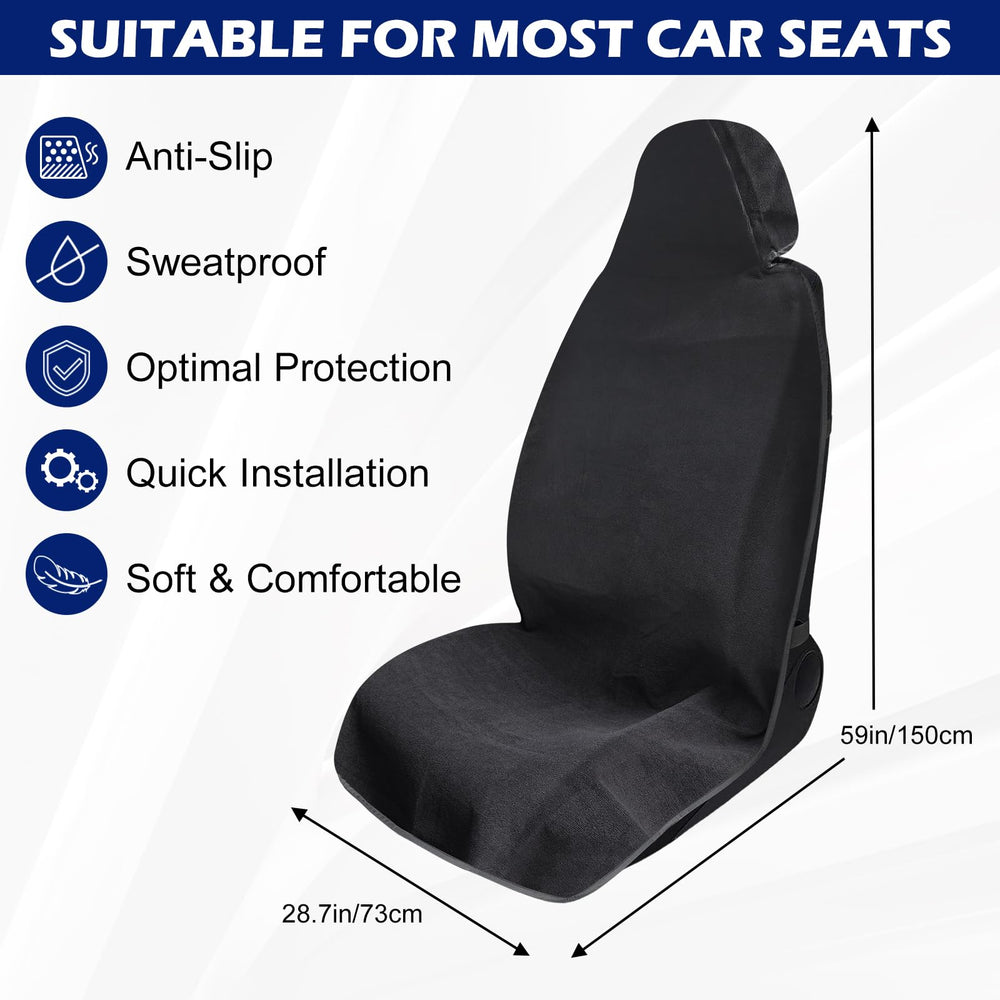 Nomiou non-slip seat protector with anti-slip granules keeps the cover in place