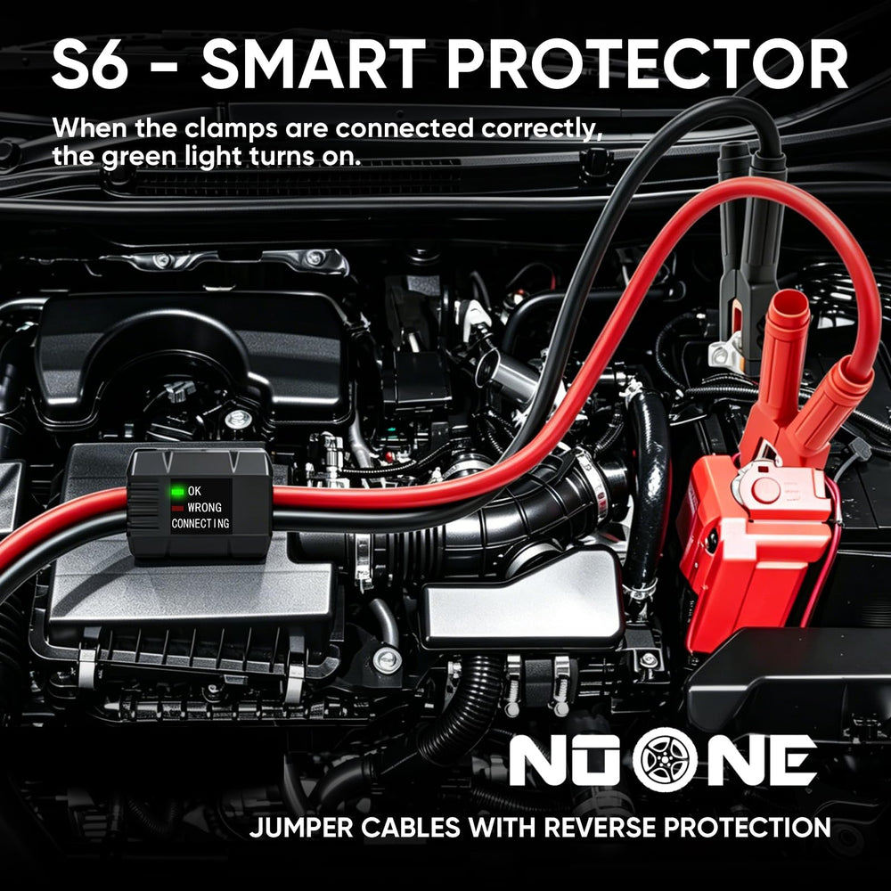Noone 1000A capability for quick engine starts on a dead battery.