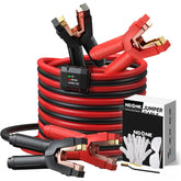 Noone heavy-duty jumper cables 25ft reach for easy cross-vehicle boosts.